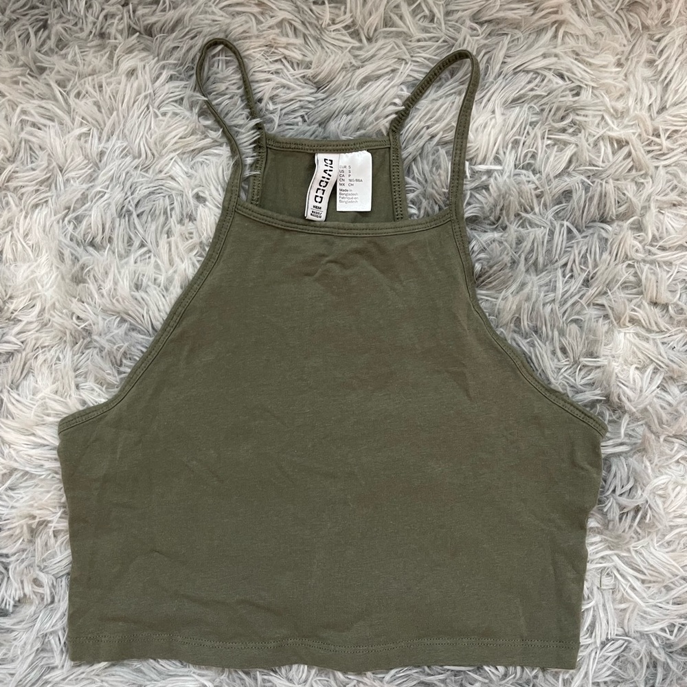 Green Crop Top